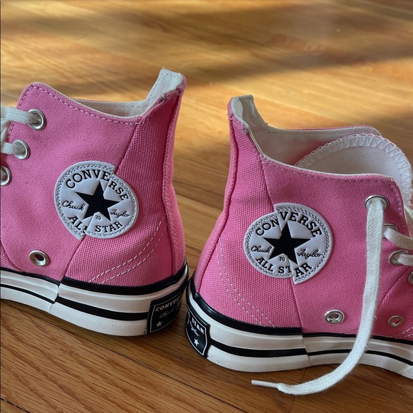Women's Converse Pink High-Top Sneakers - Picture 3 of 10